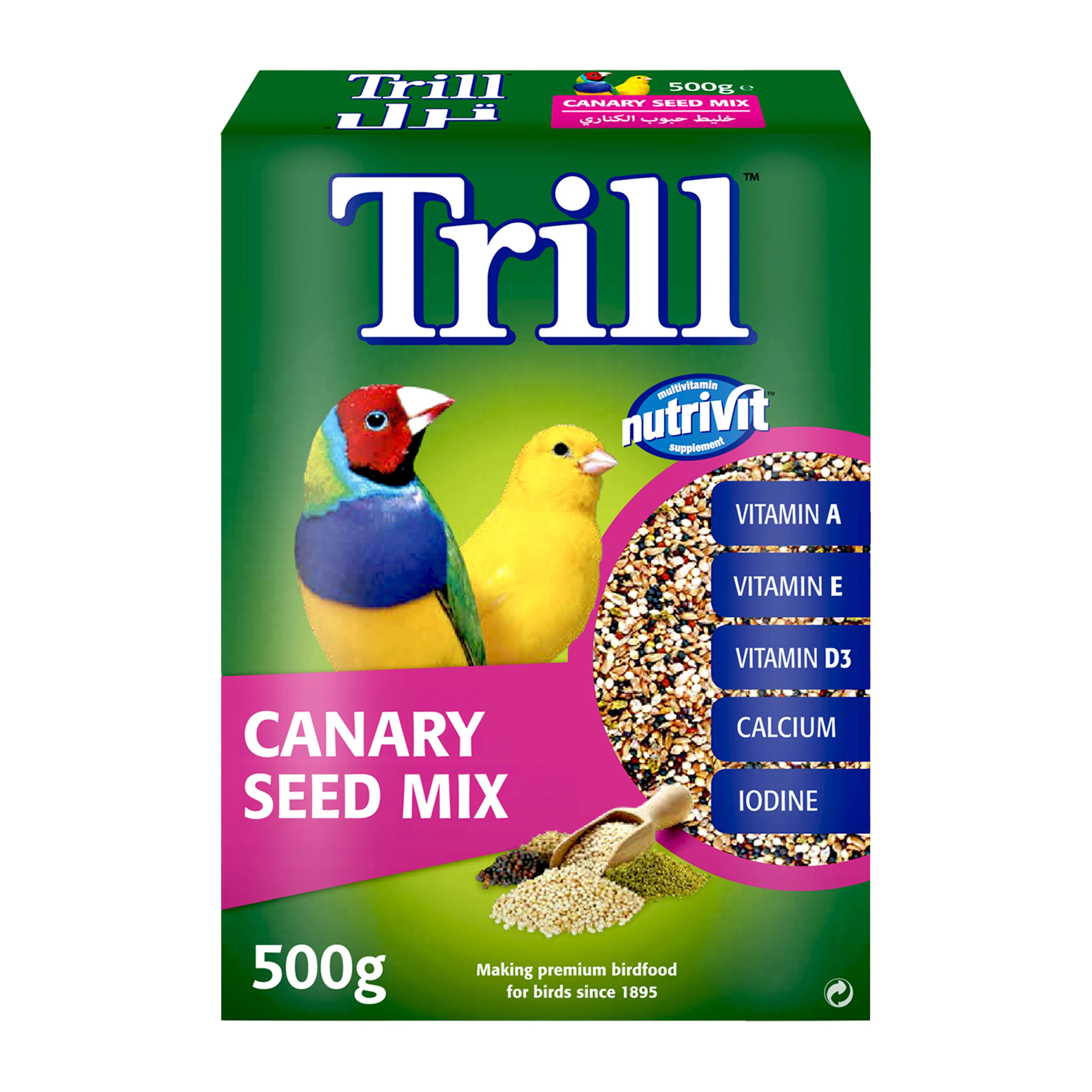 Trill Canary Seed Mix Bird Food, 500g