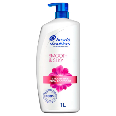 Head & Shoulders Smooth & Silky Anti-dandruff Shampoo for Dry and Frizzy Hair, 400ML
