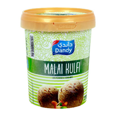 Dandy ICE Cream Malai Kulfi With Pistachio & Cashew Nuts, 500ML