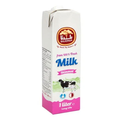 Baladna Skimmed Milk Long Life, 1l