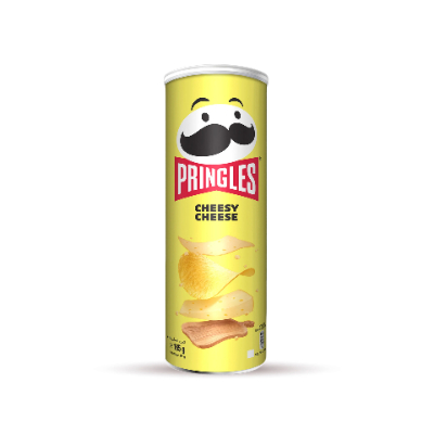 PRINGLES CHEESY CHEESE CHIPS CAN, 165G