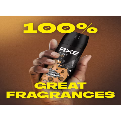 Axe Body Spray Deodorant for Long Lasting Odour Protection, Leather & Cookies, for 48 Hours Irresistible Fragrance, 150ML