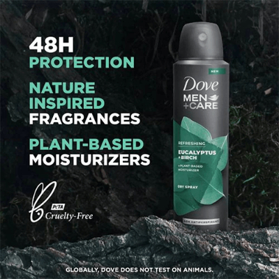 Dove Men+care Eucalyptus & Birch Anti-perspirant Deodorant Spray, 150ML