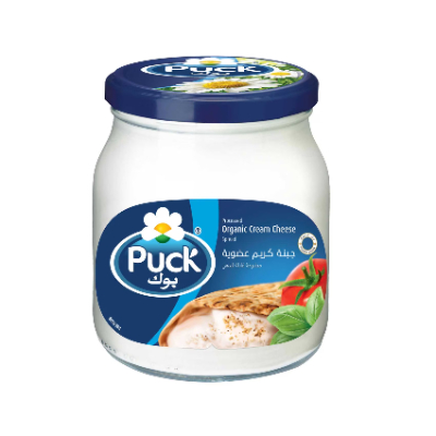 Puck Organic Cream Cheese Spread Glass JAR, 910 Gm