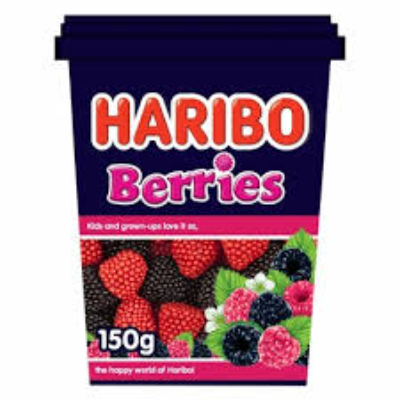Haribo Berries Gummy Candy, 150gm