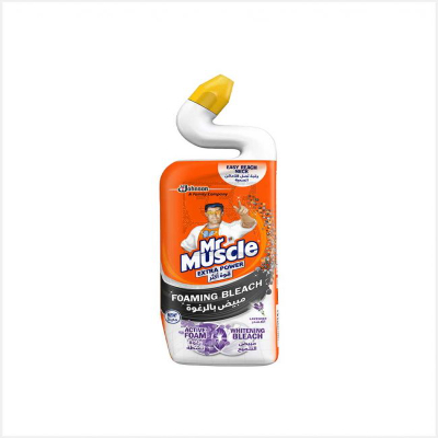MR. Muscle Lavender Extra Power Foaming Bleach Gel Toilet Cleaner, 750ML
