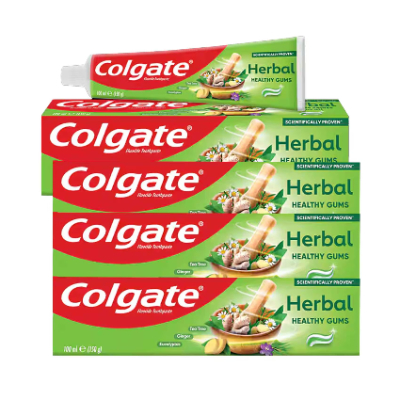 Colgate Herbal Fluoride Toothpaste, 4 X 100 ML
