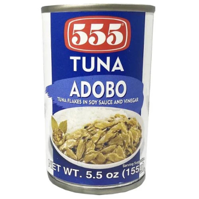 555 tuna flakes in soy sauce and vinegar, 155gm