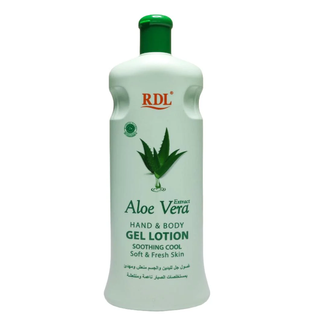 Rdl Aloe Vera Extract Hand & Body Gel Lotion, 600ML