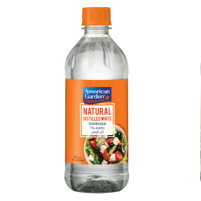 american garden natural distilled white vinegar, 500ml