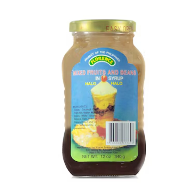 Florence Halo Halo Mixed Fruits & Beans in Syrup, 340g