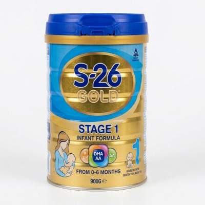 S-26 Gold Stage 1 Infant Formula Tin, From 0-6 Months, 900g