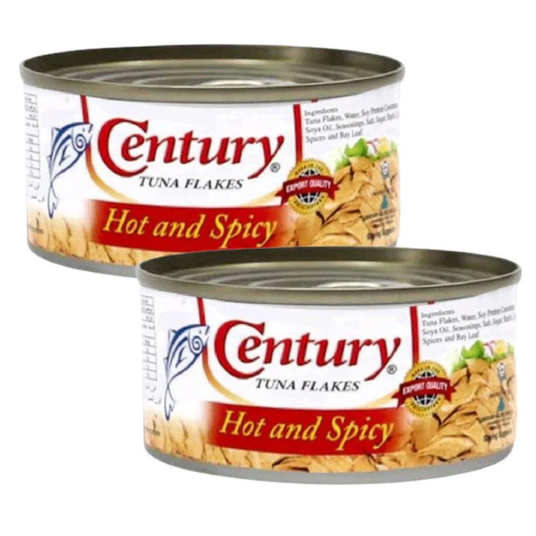 Century Tuna Value Pack (2 Pcs Hot & Spicy + 2 Pcs Vegetable Oil) 4 Pcs X 180 G
