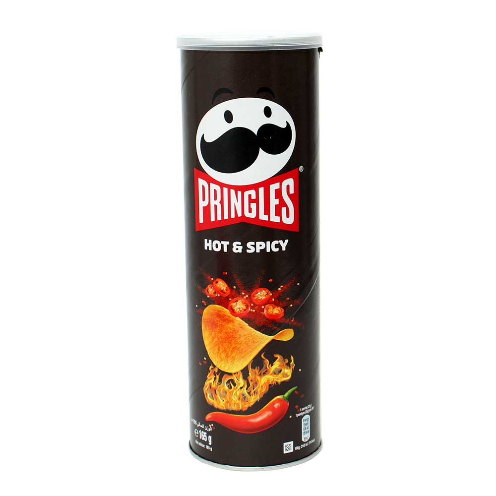 Pringles Hot & Spicy Chips Can, 165g