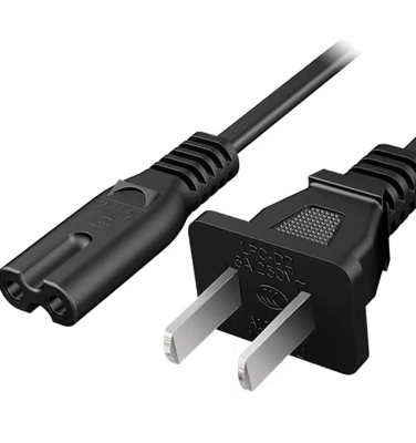 POWER CABLE 2 PIN CORD FOR ELECTRONIC DEVICES AND PS4,PS5