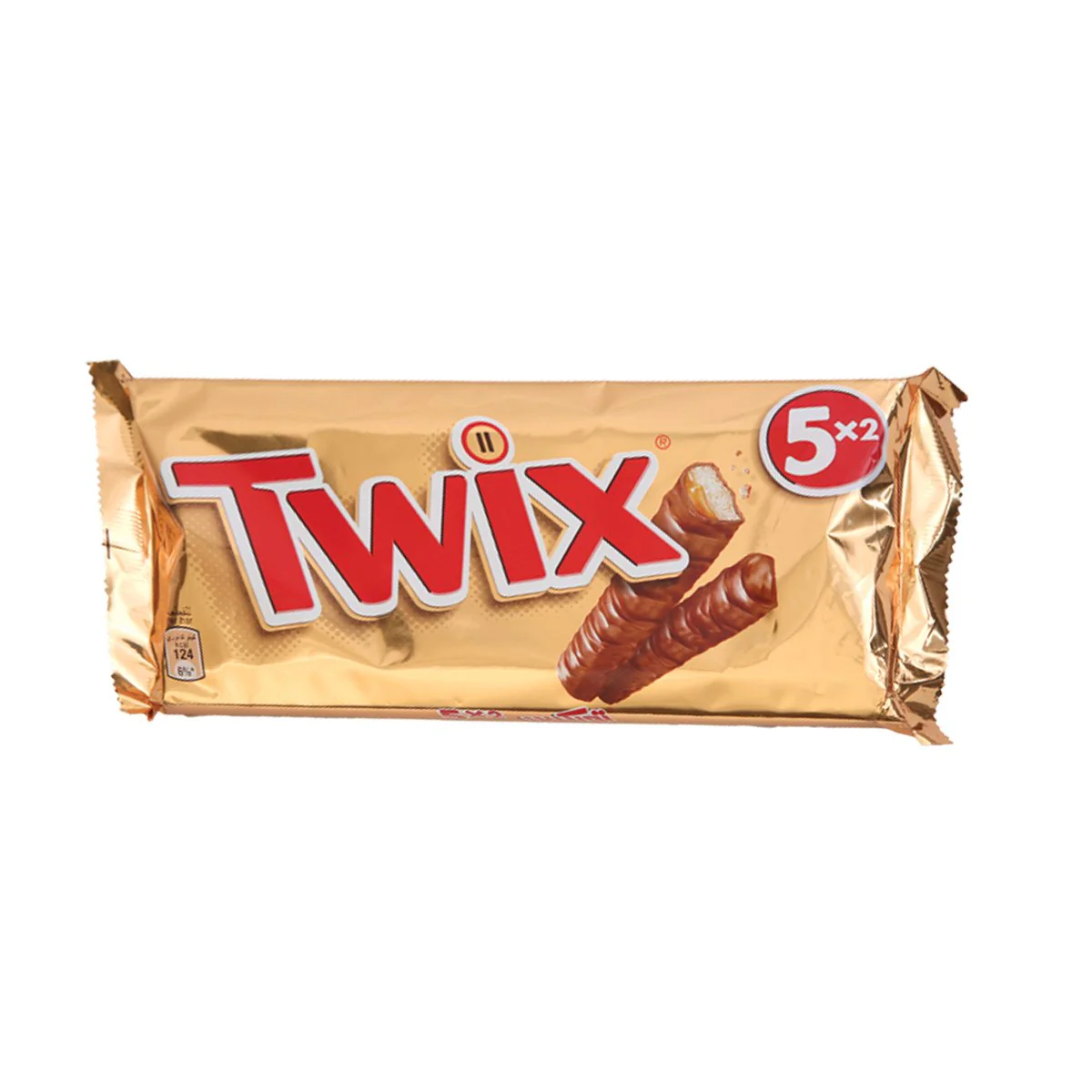 Twix Chocolate Biscuit With Caramel, 5x50g