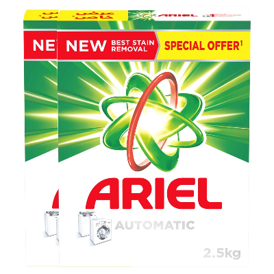 Ariel Low Set Original Scent Detergent Powder, X2.5kg