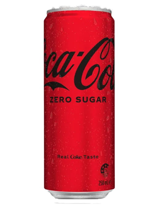Coca Cola Zero Soft Drink Can, 250ML