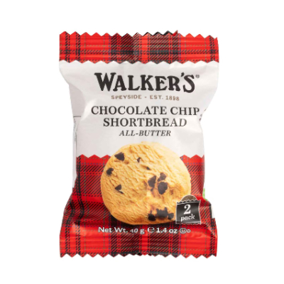 Walkers Pure Butter Chocolate Chip Shortbread, 40g