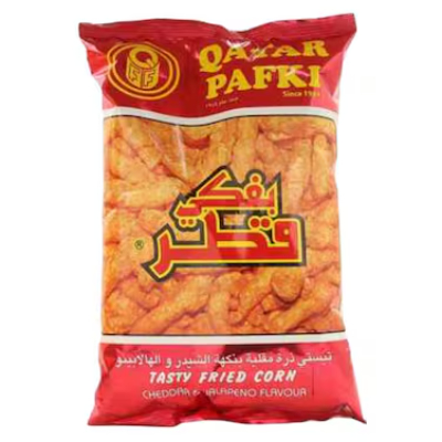 Qatar Pafki Tasty Cheddar & Jalapeno Fried Corn, 160g