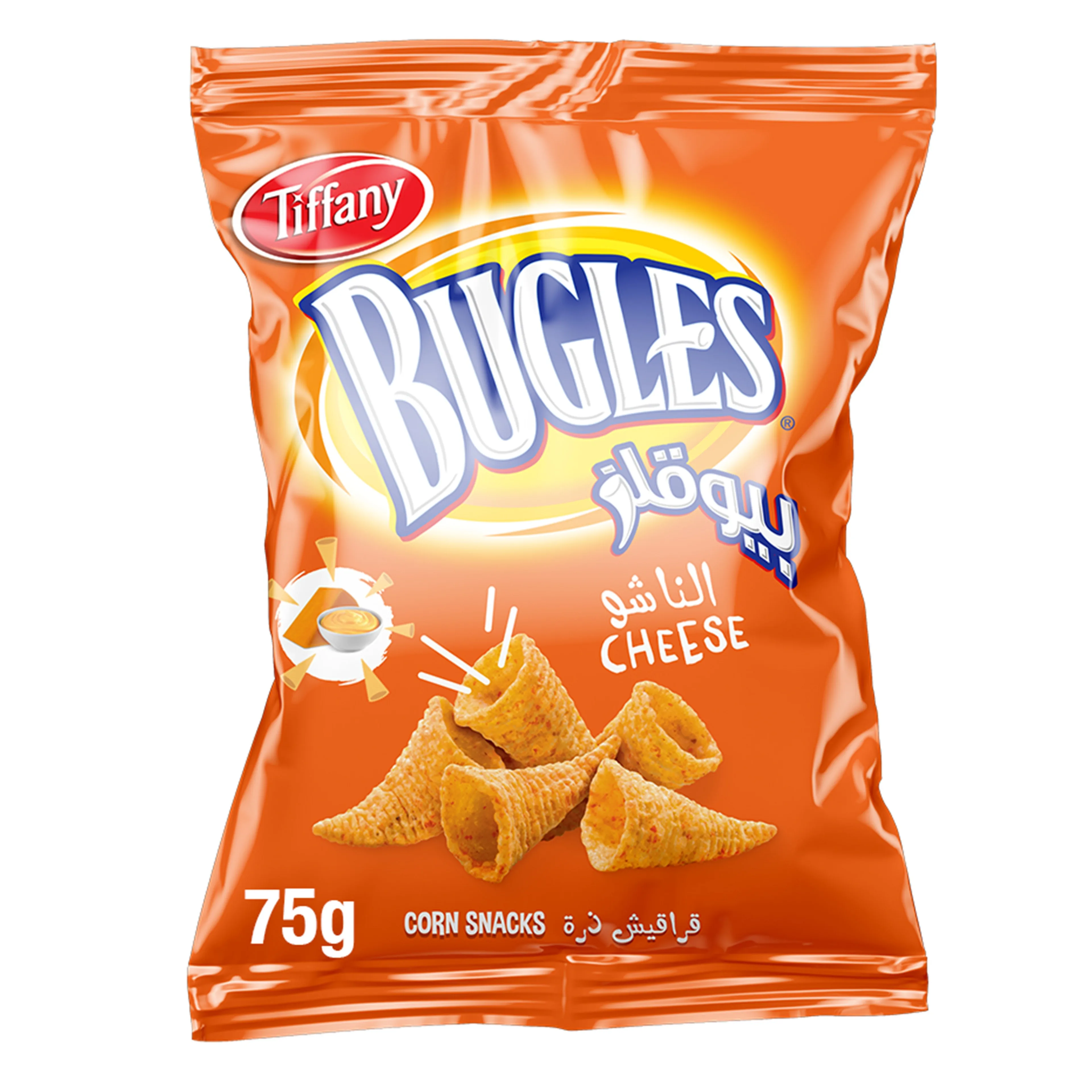Tiffany Bugles Cheese Corn Snacks, 75g