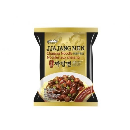 Paldo Jjangmen Soft & Delicious Taste Soup Black Bean Paste BASE Wheat Noodle, 190g