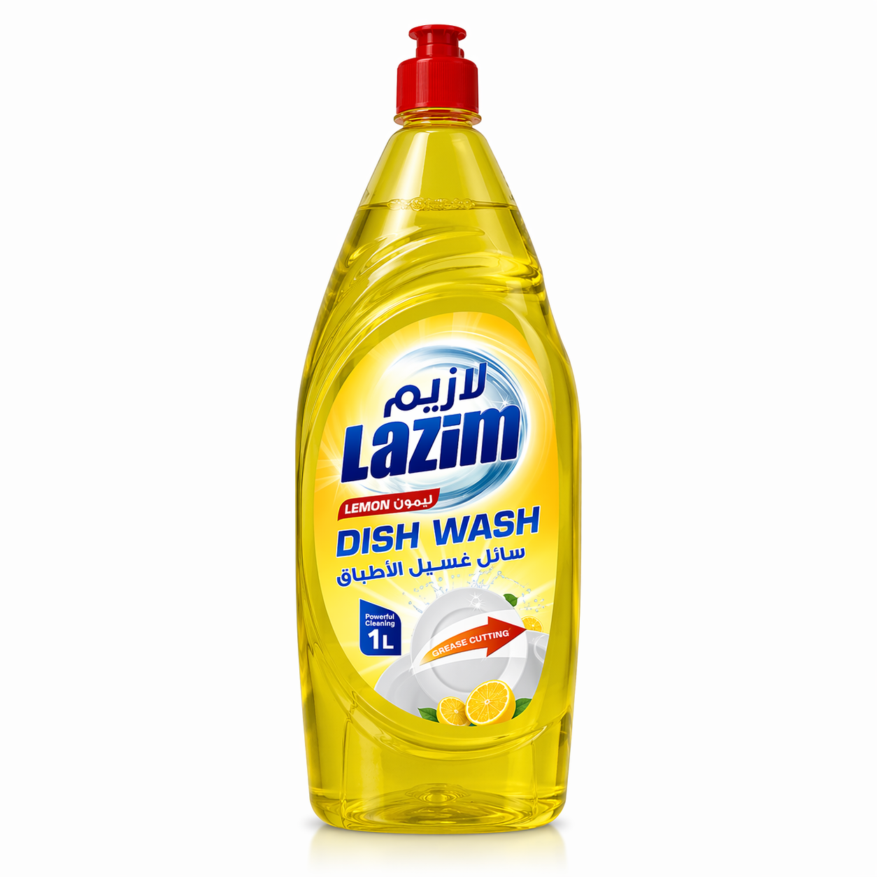 Lazim Lemon Dishwash Liquid, 1 Litre