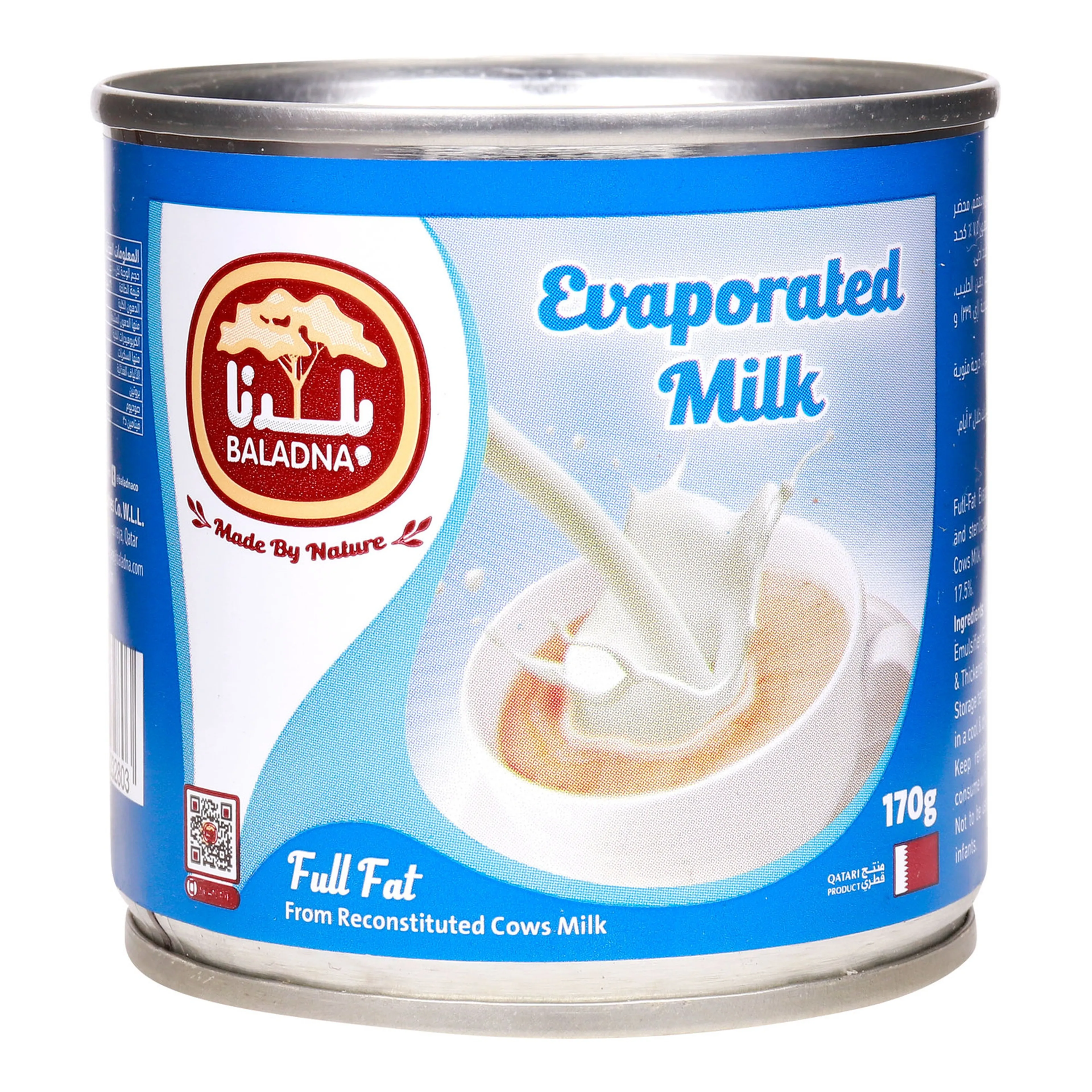 Baladna Full Fat Evaporated Milk 170 G
