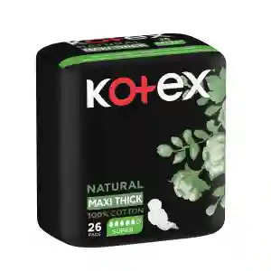 KOTEX MAXI NATURAL PROTECT NORMAL 26PCS