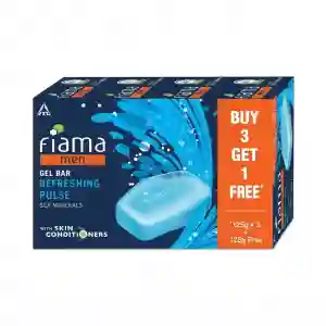 Fiama Men Gel  Bar Refreshing Pulse 125GM