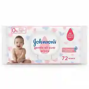 Johnsons Baby Gentle All Over Wipes 72s