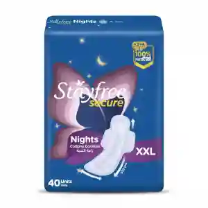 Stayfree Secure Nights Cottony Comfort Sanitary Pads Xxl 40pcs 320mm