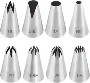 Pipping Bag Nozzle 8pcs Mc