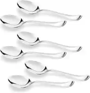 Tea Spoon Steel Big Good New Skin 6pc Pkt