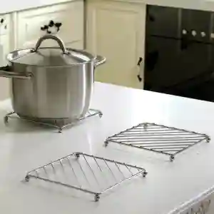 Pot Pad Steel With Handle Kithen Tools