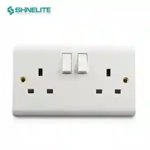 Adnext Double Socket 13a Switches 406white