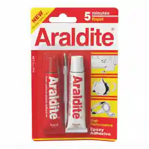 Araldite Rapid Epoxy Adhesive Red 17ML