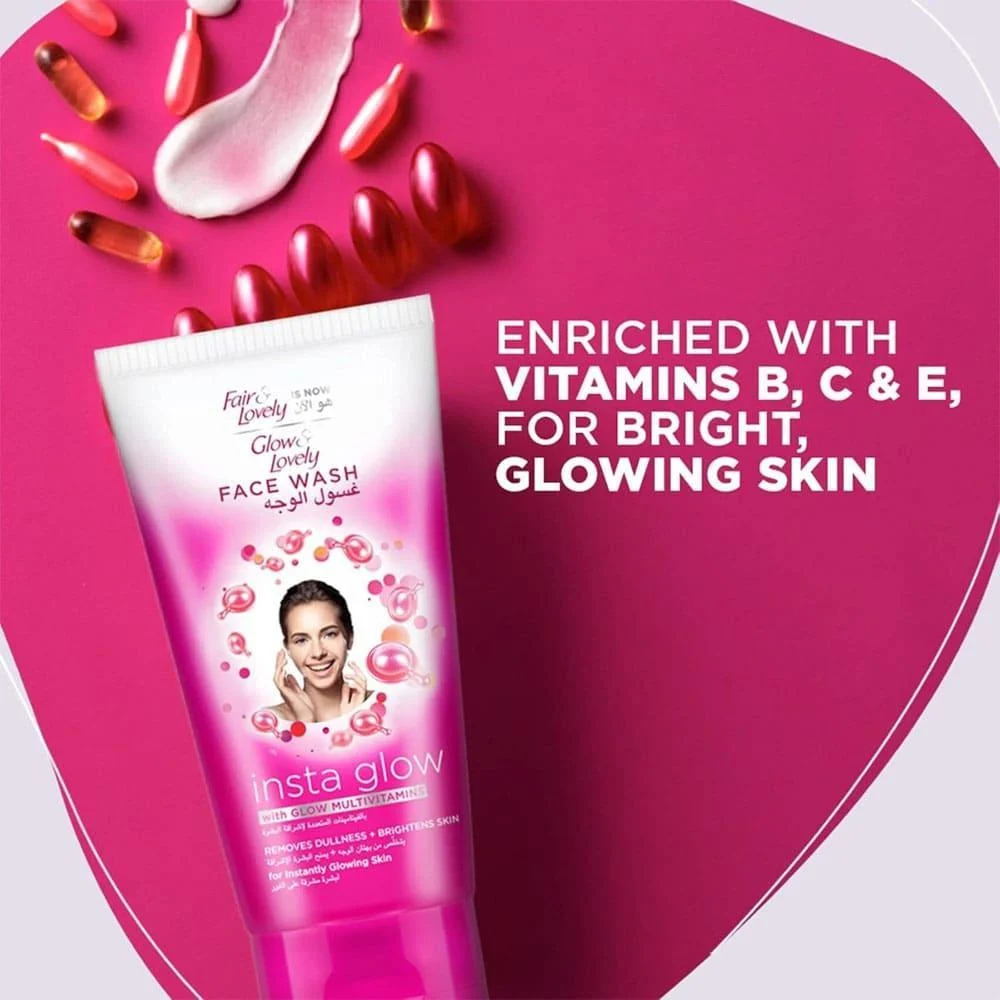 Glow & Lovely Insta Glow Face Wash Multivitamin, 150ML
