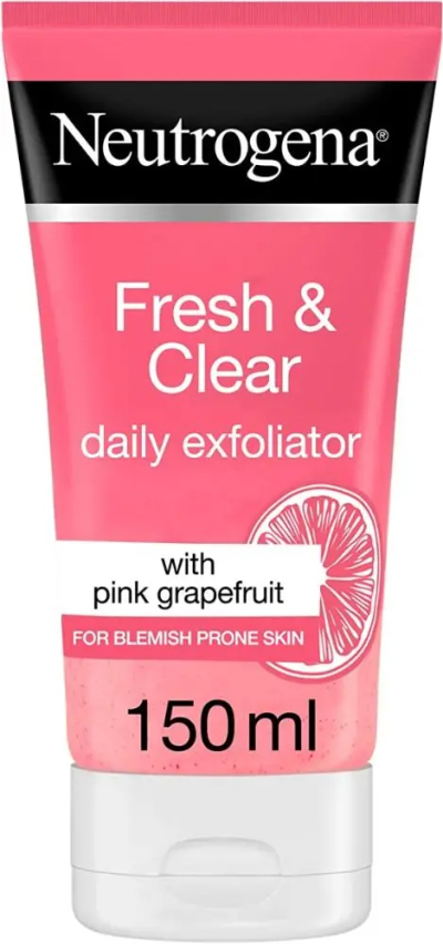 Neutrogena Fresh & Clear Daily Exfoliator With Pink Grapefruit, 150ML