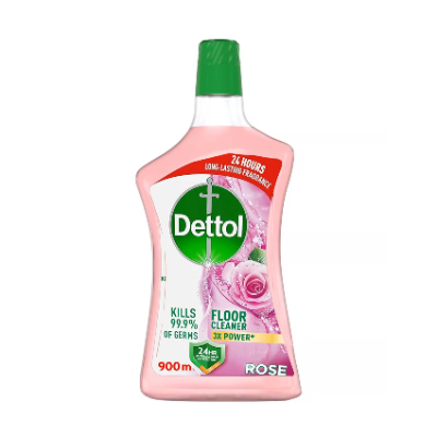 Dettol Antibacterial 3x Power Rose Liquid Floor Cleaner, 900ML