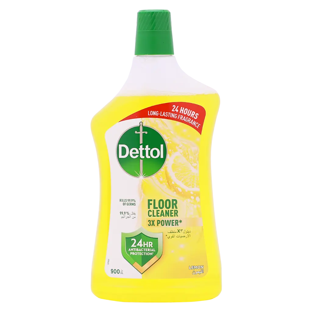 Dettol Antibacterial Lemon Power Floor Cleaner, 900ML