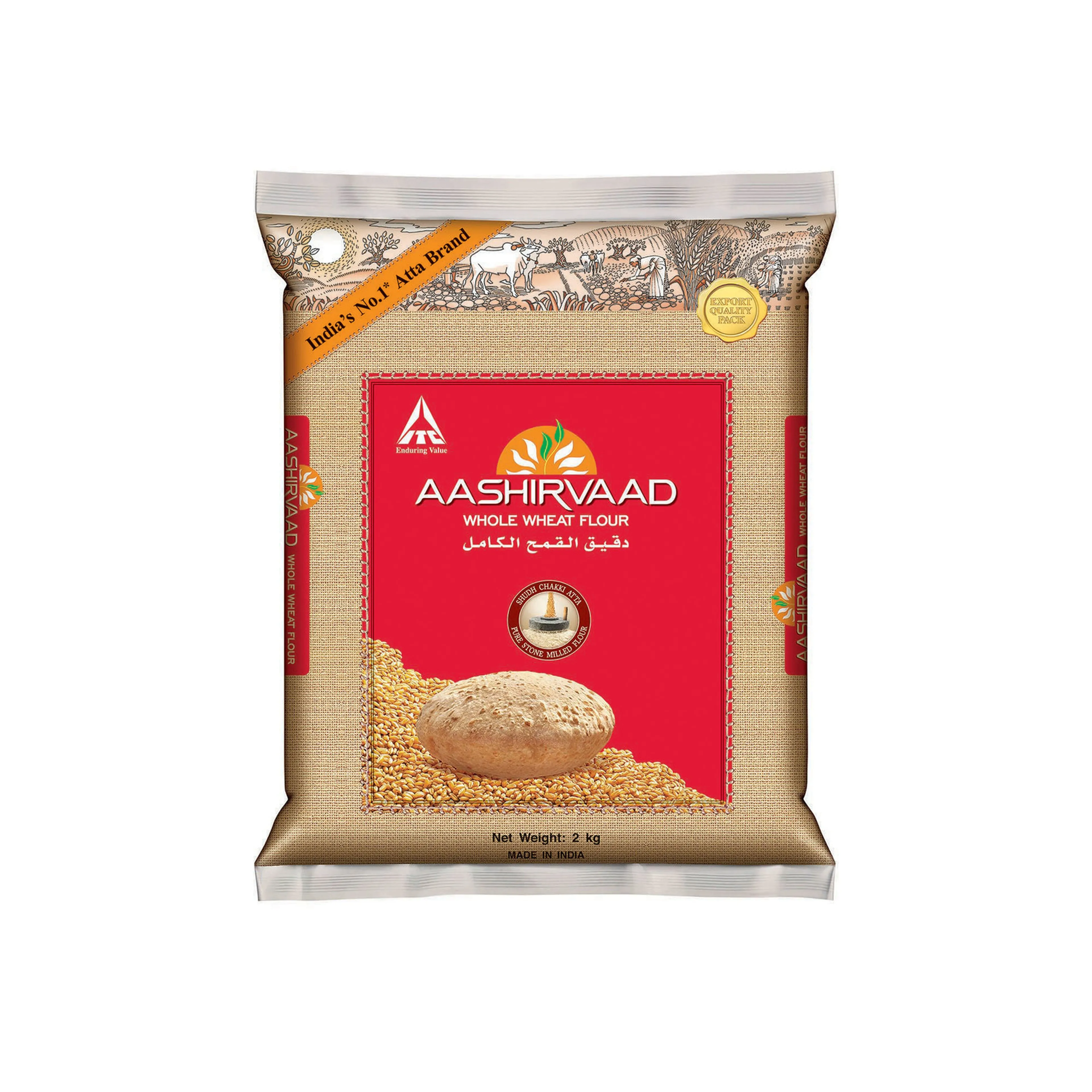 Aashirvaad Whole Wheat Atta, 2kg