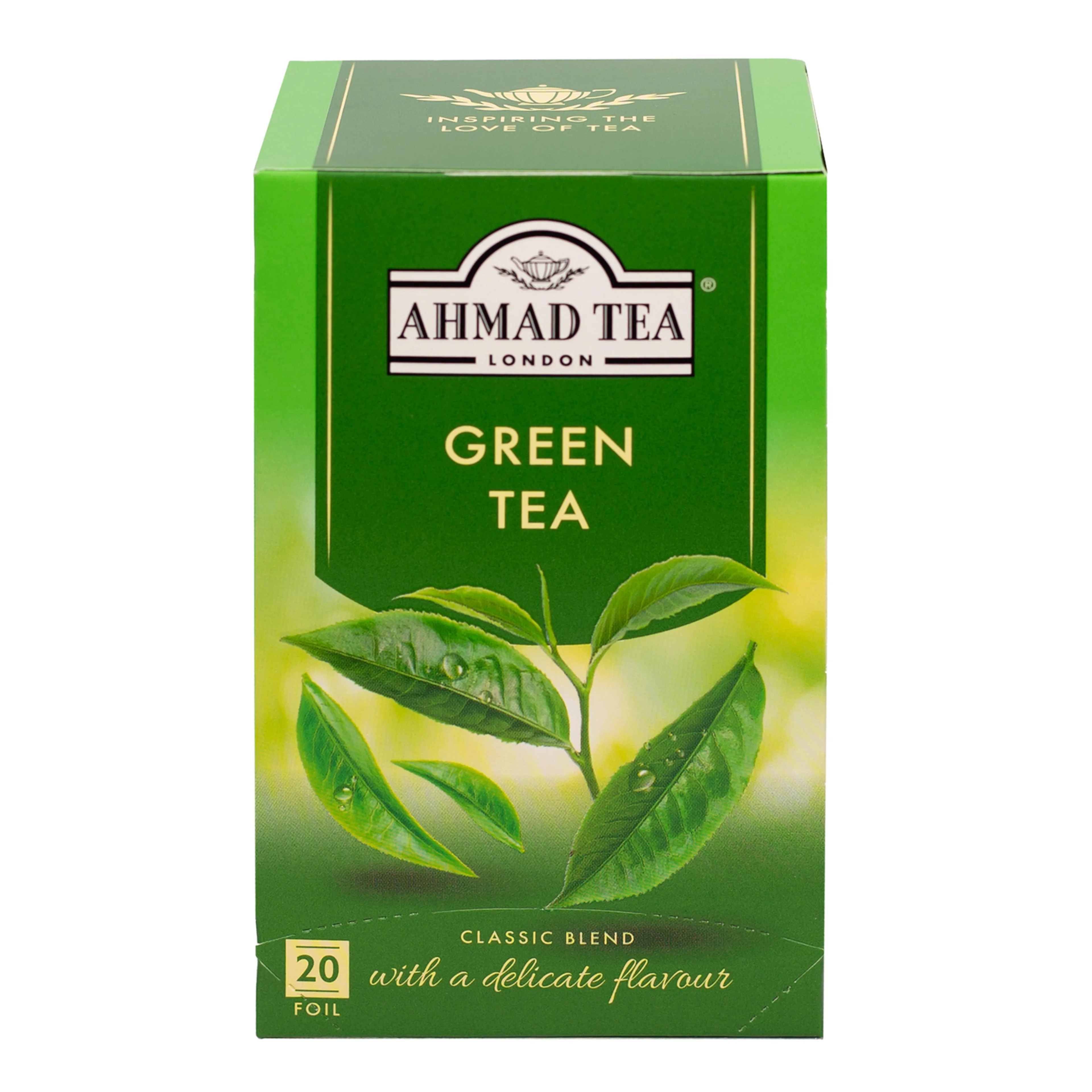 Ahmad Tea Pure Green Tea Bags, 20 Bags