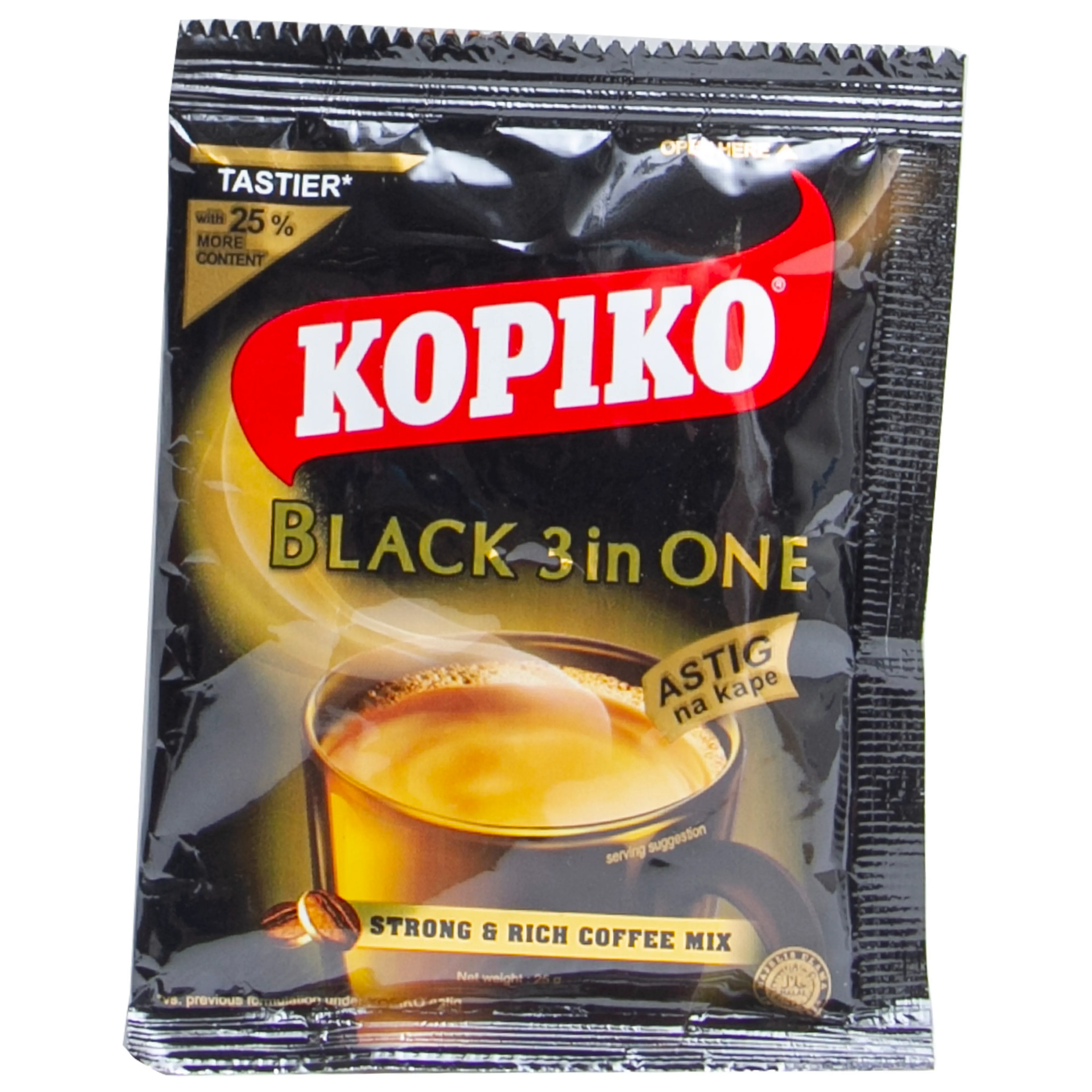 Kopiko Black Coffee 3 in 1, 25g