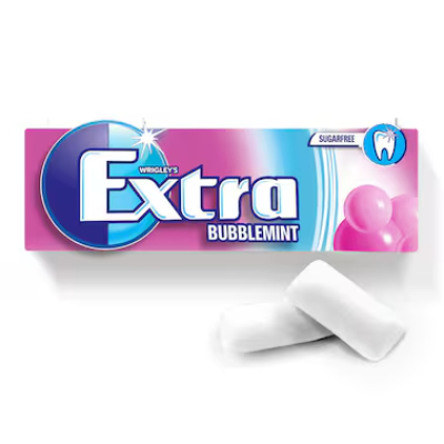Wrigley's  Extra Bubblemint Pellets Gum, 14g