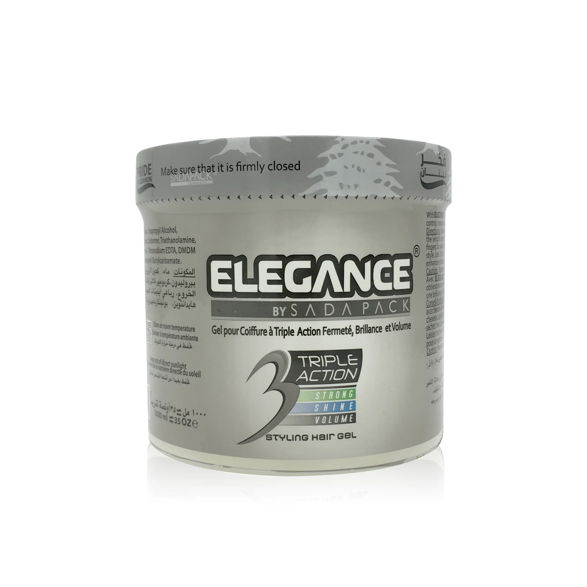 Elegance Triple Action White Hair Gel 250ML