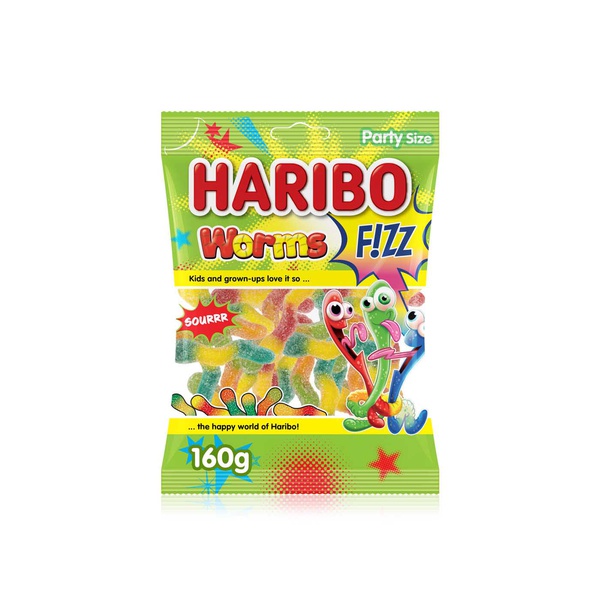 Haribo Candy Fizz Worms 160 Gm