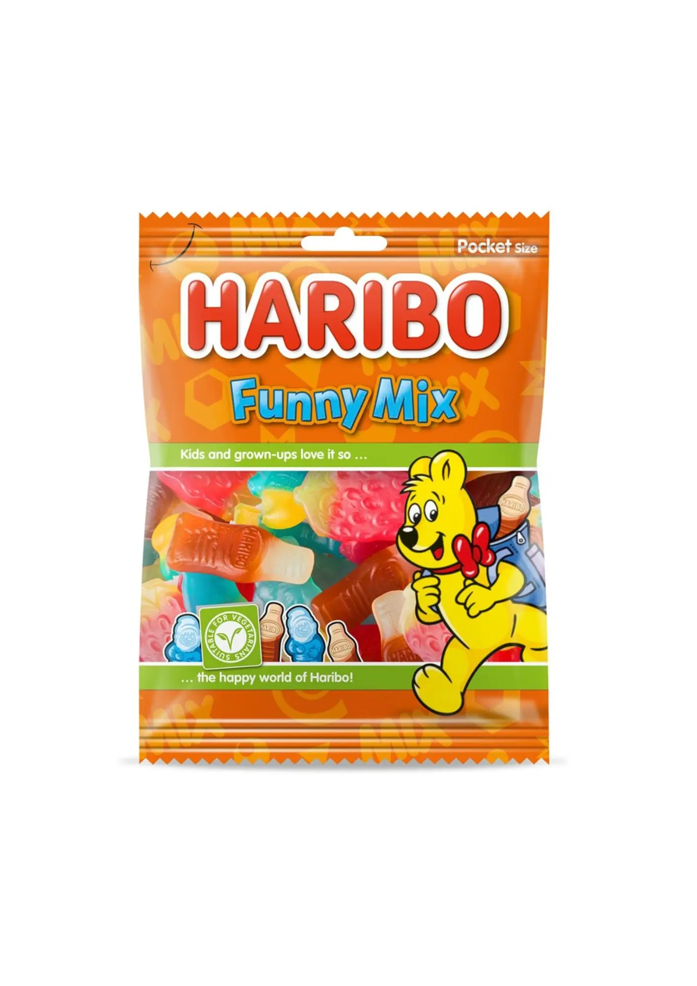 Haribo Candy Jelly Funny Mix, 65gm