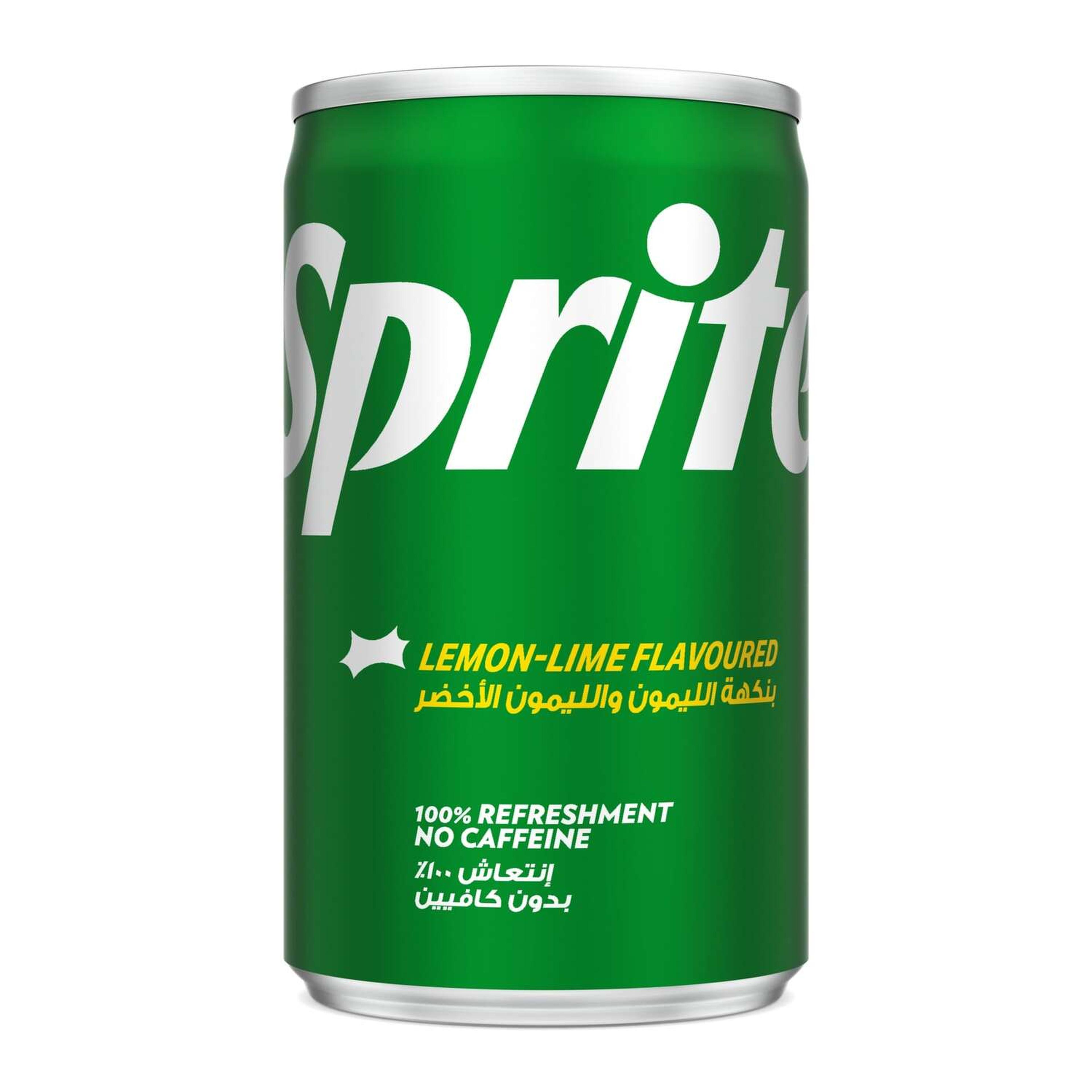 Sprite Regular Lemon Lime Flavored Carbonated Soft Drink Can, 150ML