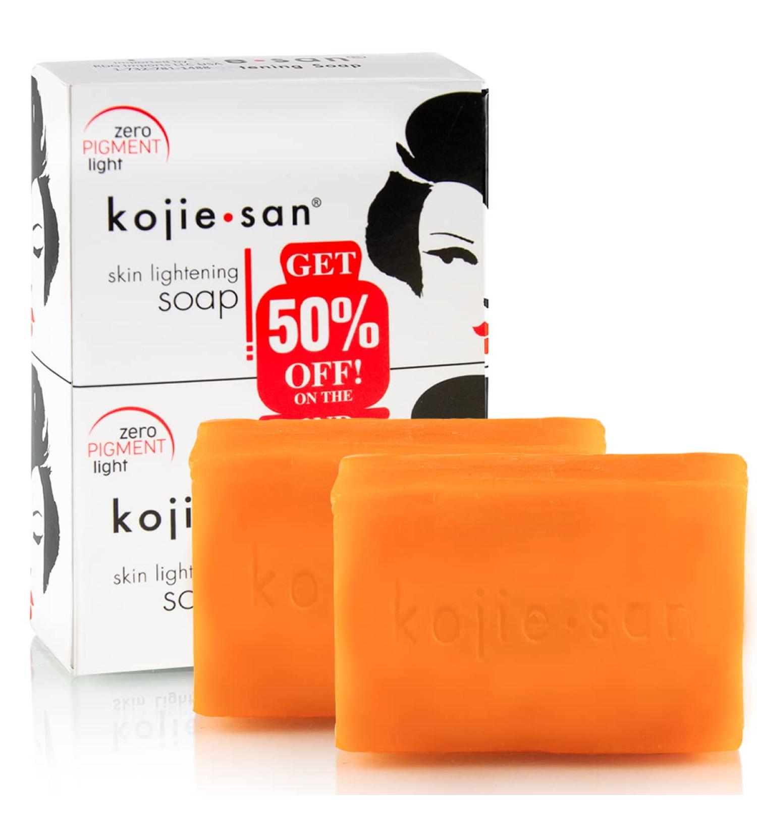 Kojie San Skin Lightening Kojic ACID SOAP Bar, 2x135gm